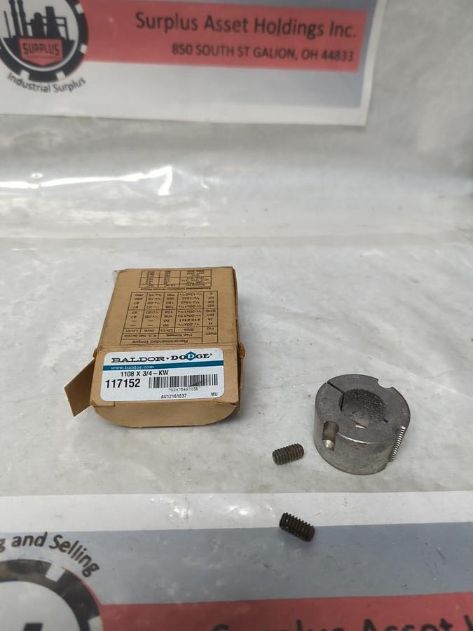 BALDOR,117152,TAPER LOCK BUSHING 1108 X 3/4-KW NOS