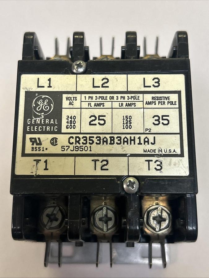 Used GENERAL ELECTRIC,CR353AB3AH1AJ,CONTACTOR