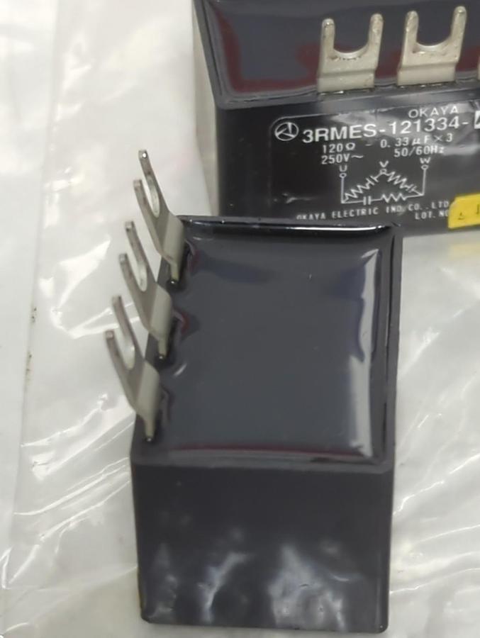 Used OKAYA,3RMES-121334-A0,DELTA RELAY SPARK GENERATOR 120Ω LOT OF 7 PRE-OWNED