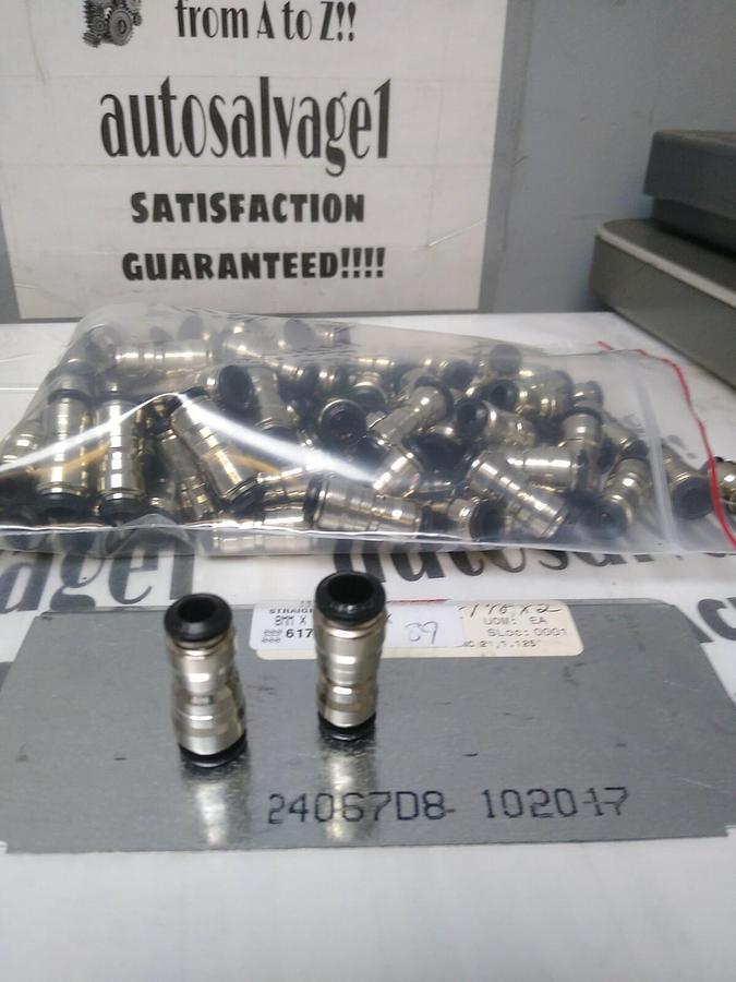 UNBRANDED,61761870,TUBE STRAIGHT UNION 8MMX6MM LOT OF 89 NOS