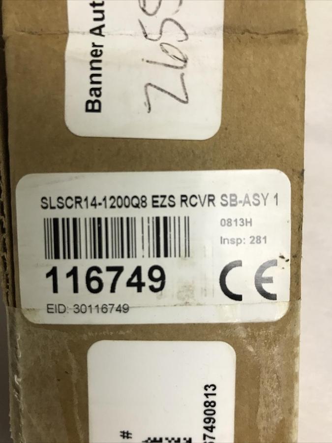 Used Banner,116749 SLSCR14-1200Q8,Light Curtain Receiver
