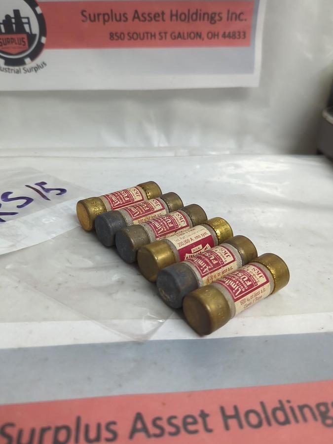 Used COOPER BUSSMANN,JKS-15,LIMITRON 15 AMP FUSE LOT OF 6 PRE-OWNED