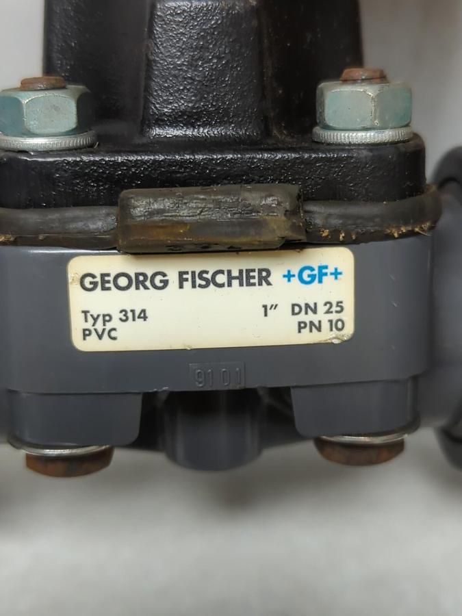 GEORGE FISCHER,TYPE 314,DIAPHRAGM VALVE DN25 PN10 NOS