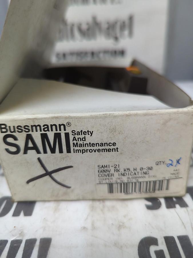 BUSSMANN,SAMI-21,FUSE COVERS  BOX OF 20 600V RK K5 H 0-30 NOS