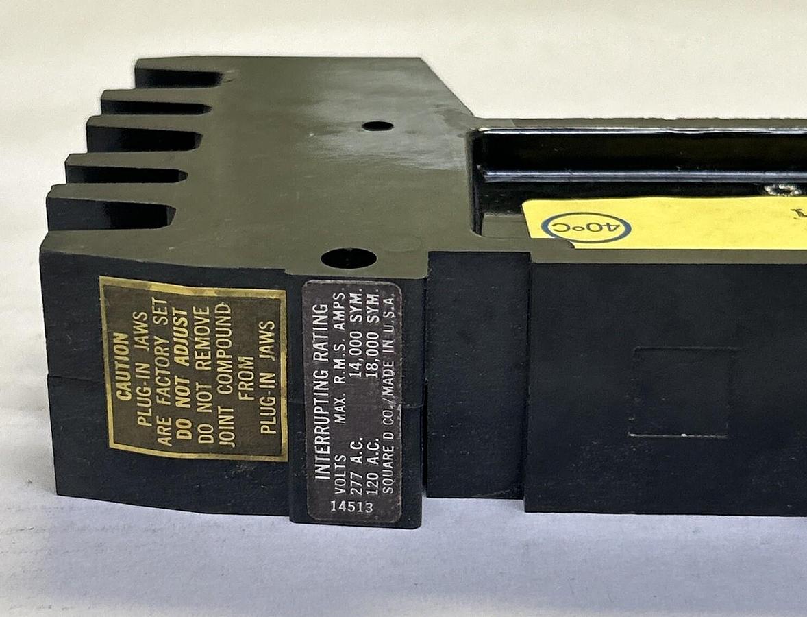 Used SQUARE D,FY14020B,I-LINE CIRCUIT BREAKER 20AMP 1POLE 277VAC