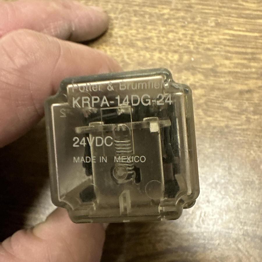 Used Potter & Brumfield,KRPA-14DG-24,24VDC Relay