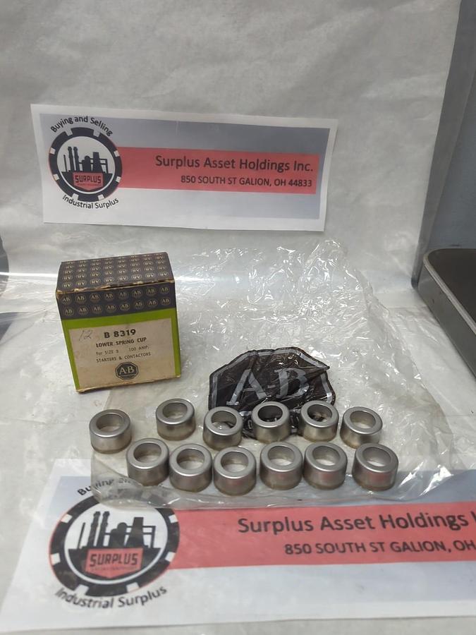 ALLEN BRADLEY,B 8319,LOWER SPRING CUP FOR SIZE 3 100 AMP STARTER/CONTACTOR 12PCS