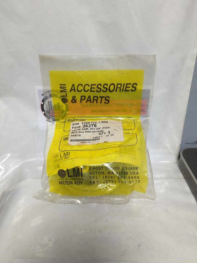 LMI,36276,VALVE ASSEMBLY 4FV 3/8 INCH PVDE NOS