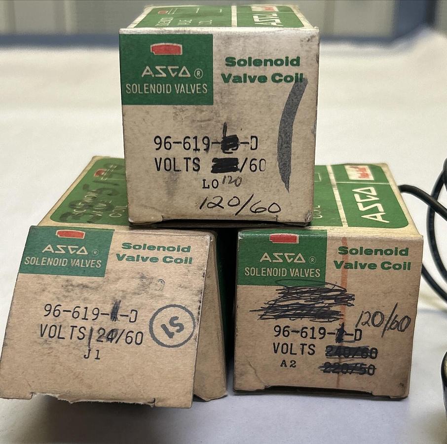 ASCO,96-619-1-D,SOLENOID VALVE COIL LOT OF 3 NOS