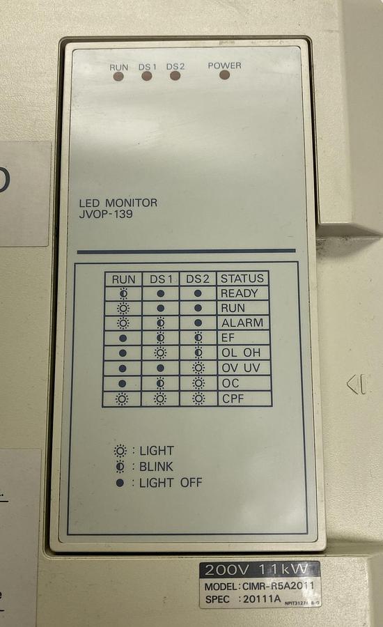 Used Yaskawa,656RC5,Varispeed Model CIMR-R5A2011