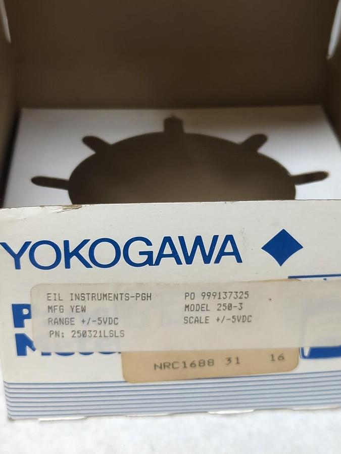 YOKOGAWA,250321LSLS,MODEL 250-3 PANEL METER NOS