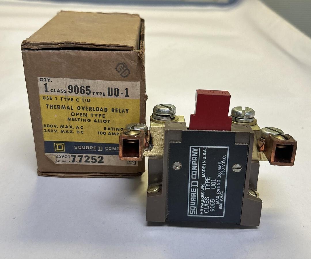 SQUARE D,9065UO1,THERMAL OVERLOAD RELAY NOS
