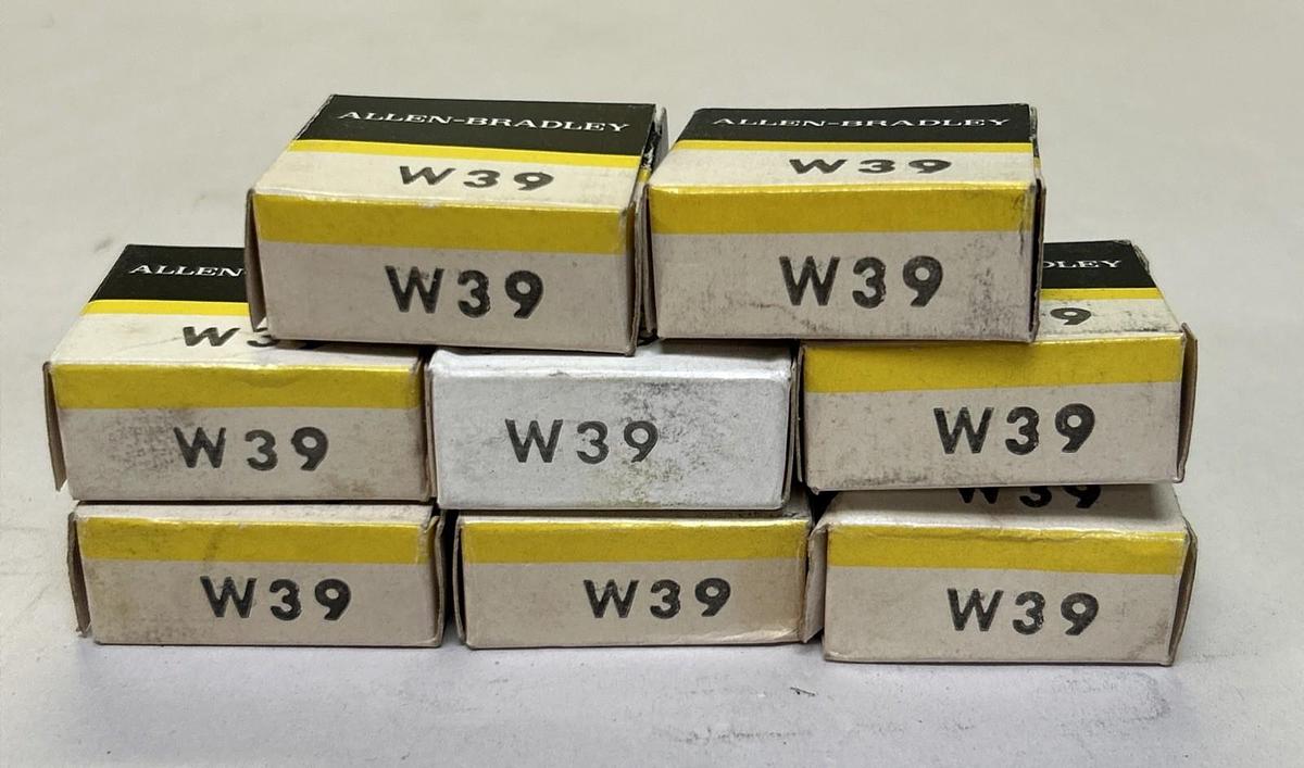 ALLEN BRADLEY,W39,THERMAL OVERLOAD HEATER ELEMENT LOT OF 8 NOS