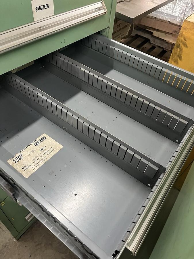 Used Stanley Vidmar 7 Drawer Cabinet 30x60x28 have dividers not pictured