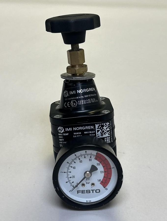 Used NORGREN,11-818-991,PRECISION PRESSURE REGULATOR