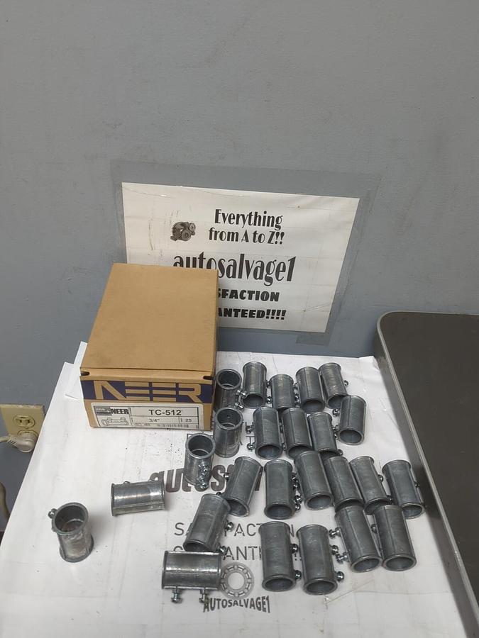 NEER,TC-512,SET SCREW TYPE EMT COUPLINGS 3/4 INCH BOX OF 25 NEW