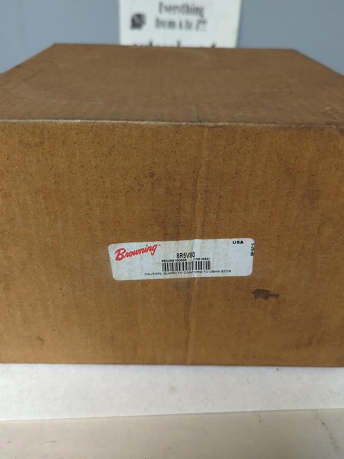 BROWNING,8R5V80,V-BELT PULLEY 8-GROOVE 5V BELT SECTION 7.9 5V PITCH DIA 8 IN OD