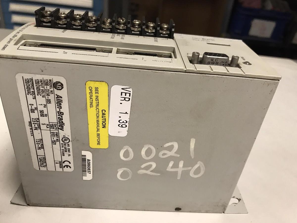 Used Allen Bradley,1398-DDM-005,Ultra Servo Drive 9101-1531 Series A