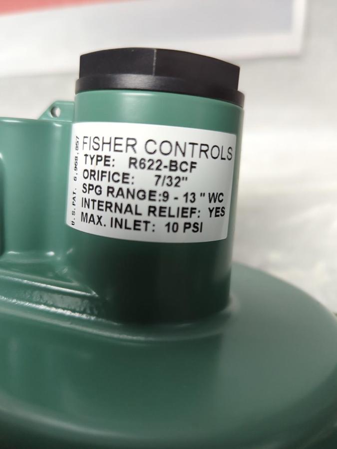 FISHER CONTROLS,R622-BCF,REGULATOR 10 PSI ORFICE 7/32 INCH NOS