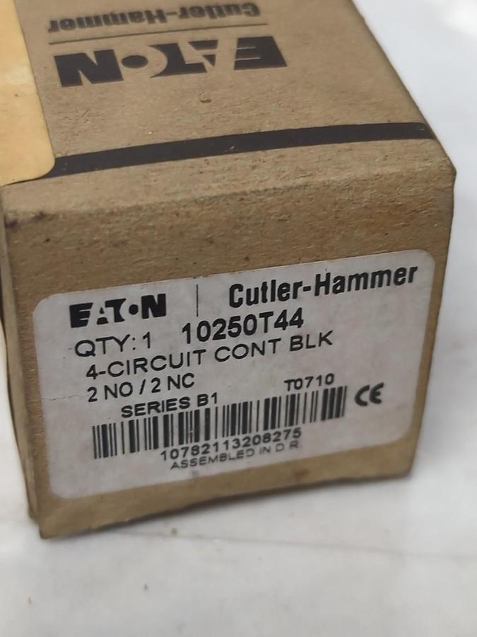 EATON CUTLER-HAMMER,10250T44,4-CICUIT CONTACT BLOCK LOT OF 2 NOS