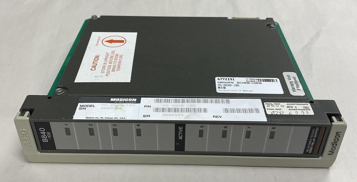 Used Modicon,AS-B840-108,Reed Relay Output