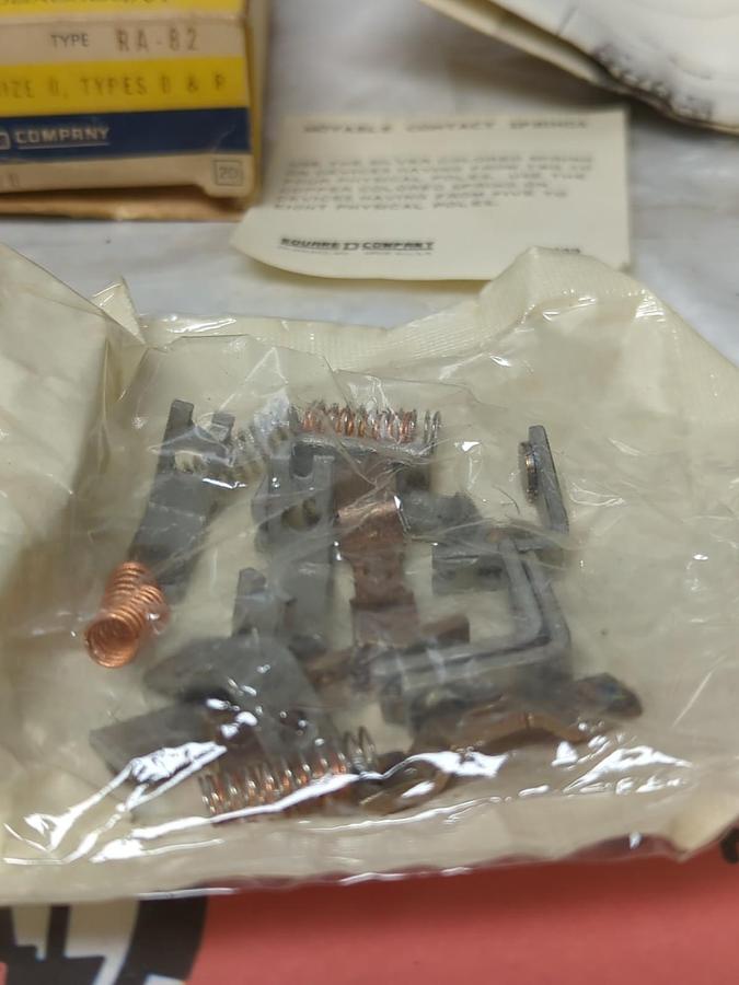 SQUARE D,9998-RA-82,CONTACT KIT 4-POLE SIZE 0 TYPES B & R NOS