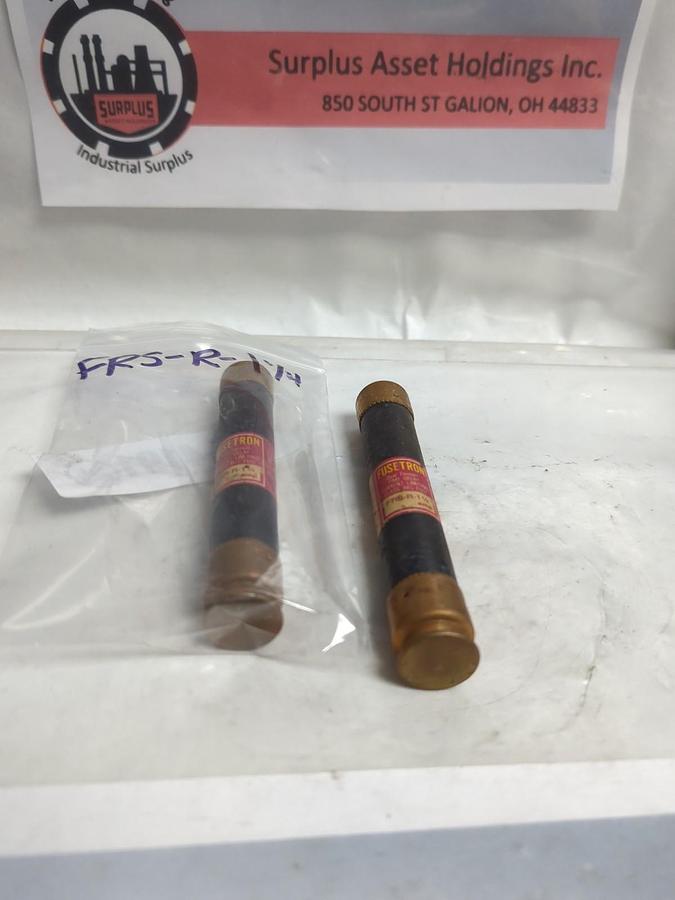 Used COOPER BUSSMANN,FRS-R-1-1/4,FUSETRON FUSE 1-1/4 AMP LOT OF 2 PRE-OWNED
