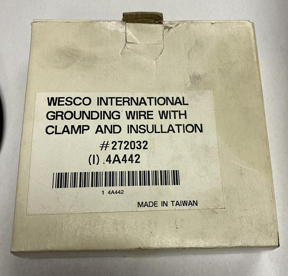 Wesco,272032,Ground Wire With Clamp And Insulation New