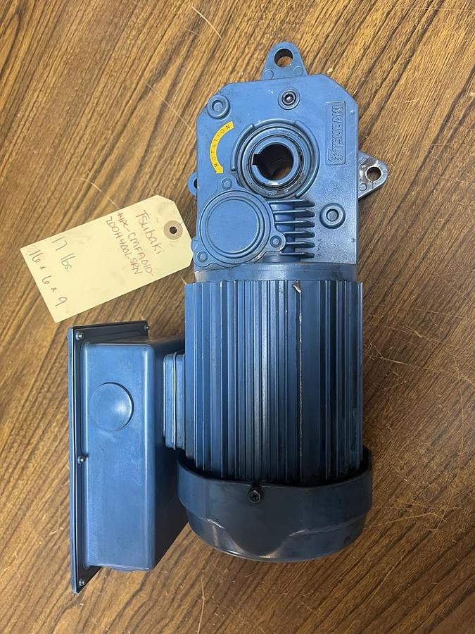 Used TSUBAKI,CMFA010-200H400LSRN,CROISE MOTOR 3PH .1kW 4P RATIO 400