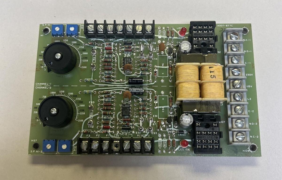 Used WATLOW,340C-1608-1000,TEMPERATURE CONTROL BOARD