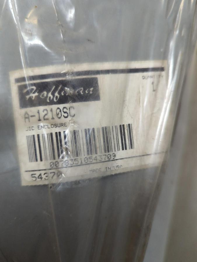 HOFFMAN,A-1210SC,JUNCTION BOX 12 IN L X 10 IN W X 5 IN DEEP NOS
