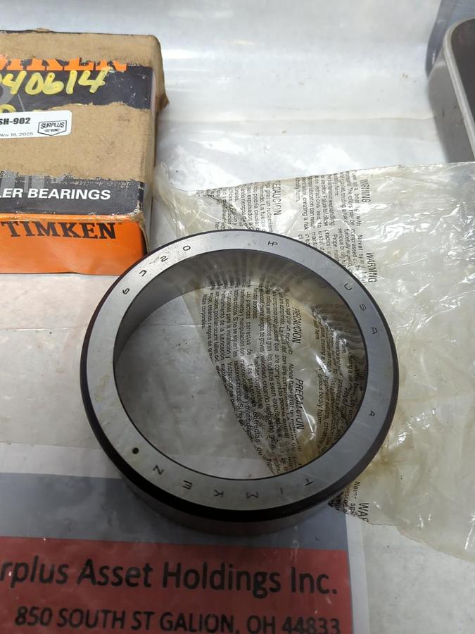 TIMKEN,6320,ROLLER BEARING CUP NOS
