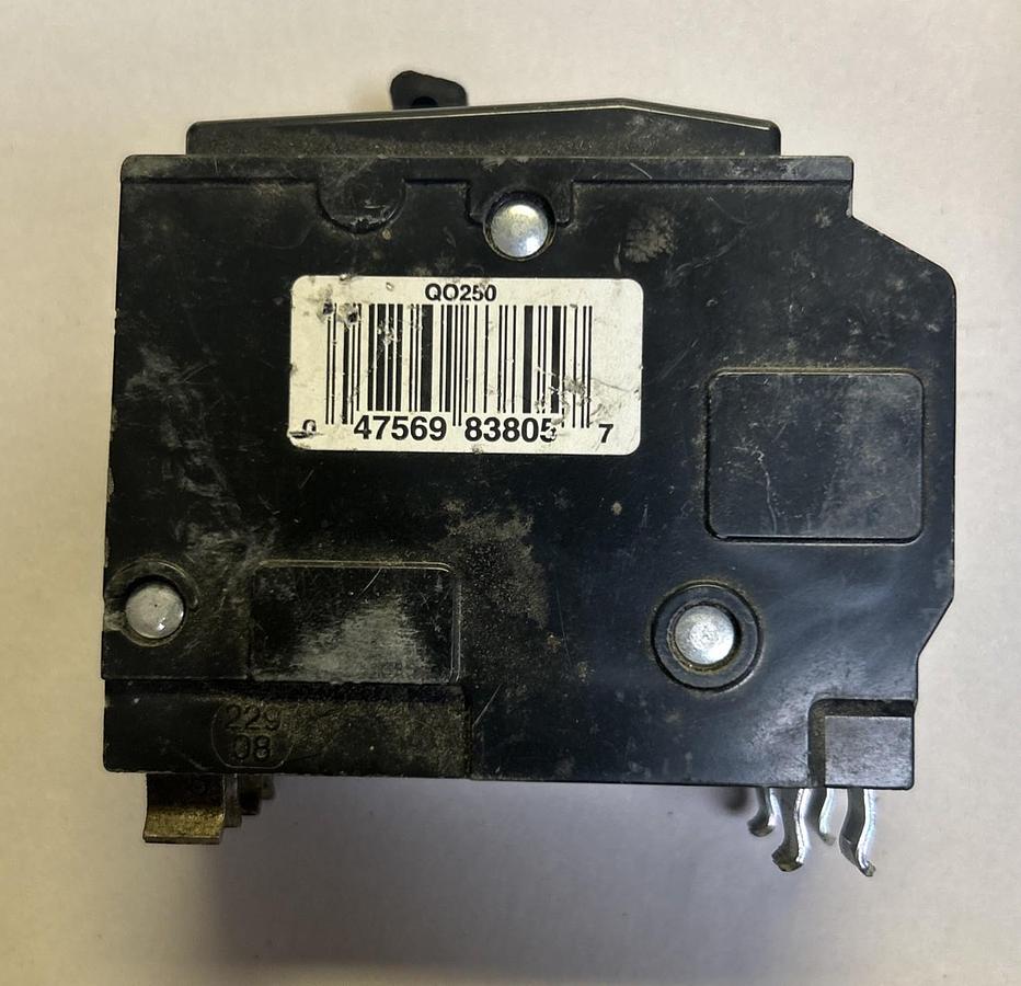 Used SQUARE D,QO250,CIRCUIT BREAKER 50A 120/240V 2P LOT OF 7