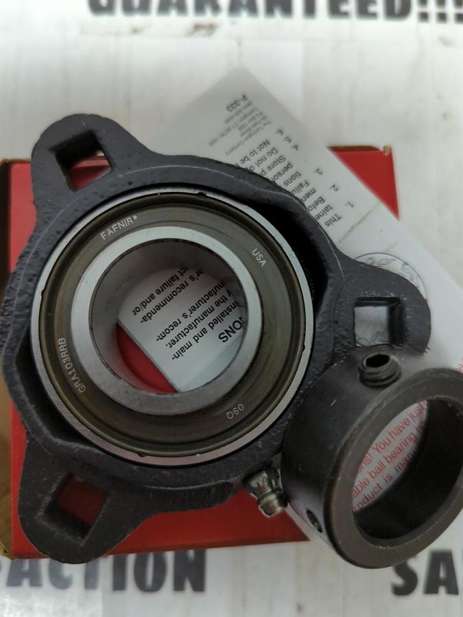 FAFNIR,GVFD 1-3-16,FLANGE BEARING 2-BOLT BASE 1-3/16 INCH BORE NOS