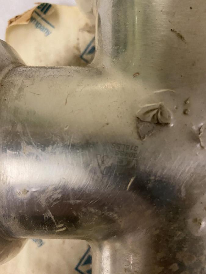 Waukesha Cherry Burrell,137-4003 304SS,3" Cross Fitting