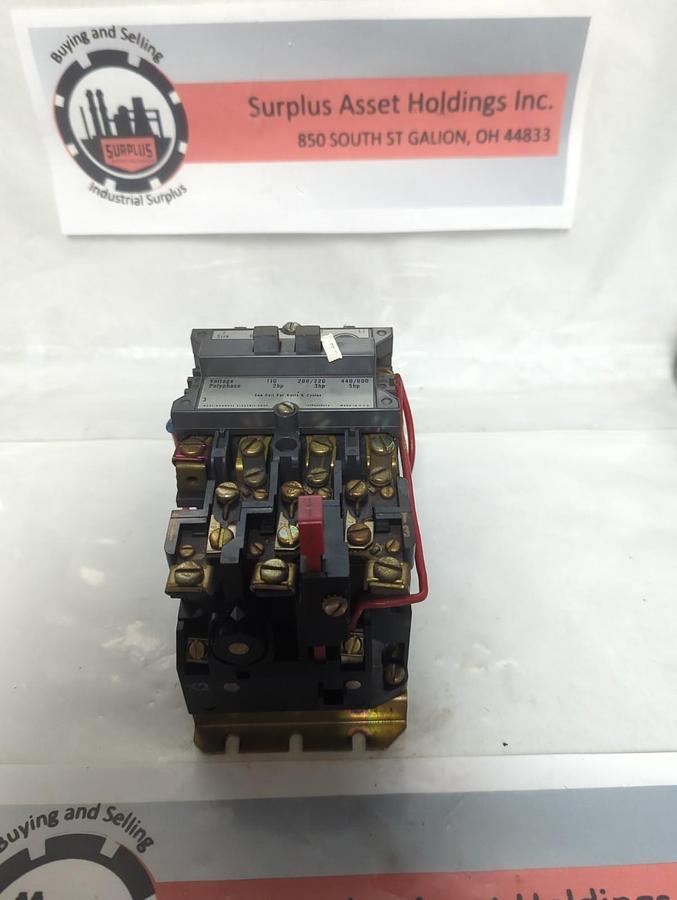 Used WESTINGHOUSE,A200M0CAC,MOTOR STARTER SIZE 0 STYLE 765A838G01 PRE-OWNED