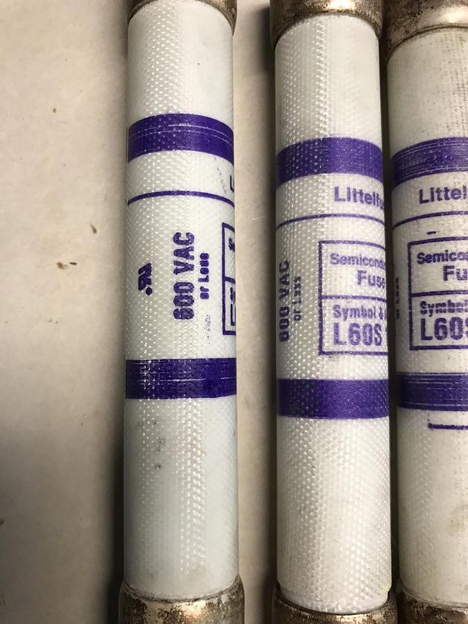 LittelFuse,L60S-10,Fuse 10Amp 600V LOT OF 7