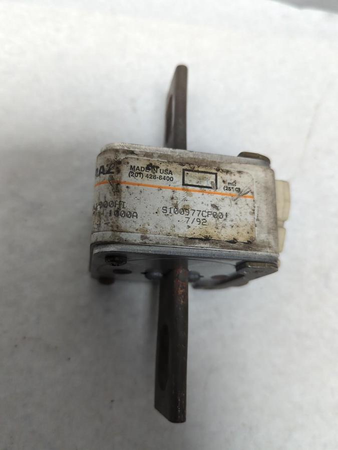 Used FERRAZ SHAWMUT,S100977CF001,FUSE 1000 AMP 600V PRE-OWNED