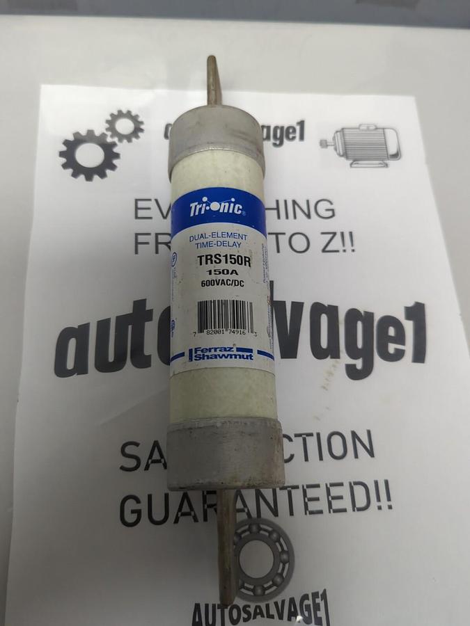 FERRAZ SHAWMUT,TRS150R,TRI-ONIC 150 AMP FUSE NOS