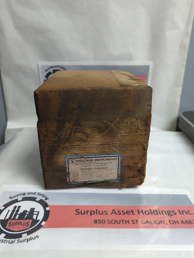 WESCHLER INSTRUMENTS,B6241,BAR GRAPH METER 120 VAC NOS