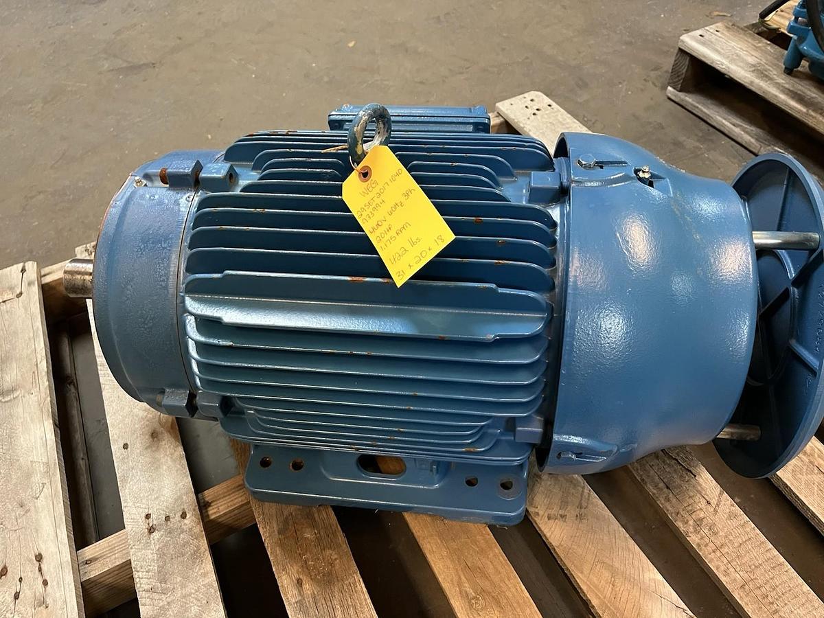 WEG,29SET2017,W22 SEVERE INVERTER DUTY MOTOR 20HP 1175RPM 3PH 284T 286T
