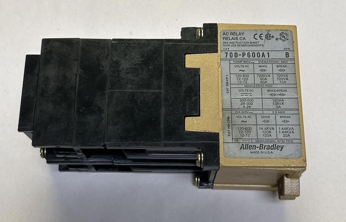 Used ALLEN BRADLEY,700-P600A1,AC RELAY