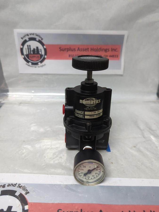 Used NUMATICS,R880-02EGM,PRESSURE REGULATOR 1-60 PSI PRE-OWNED