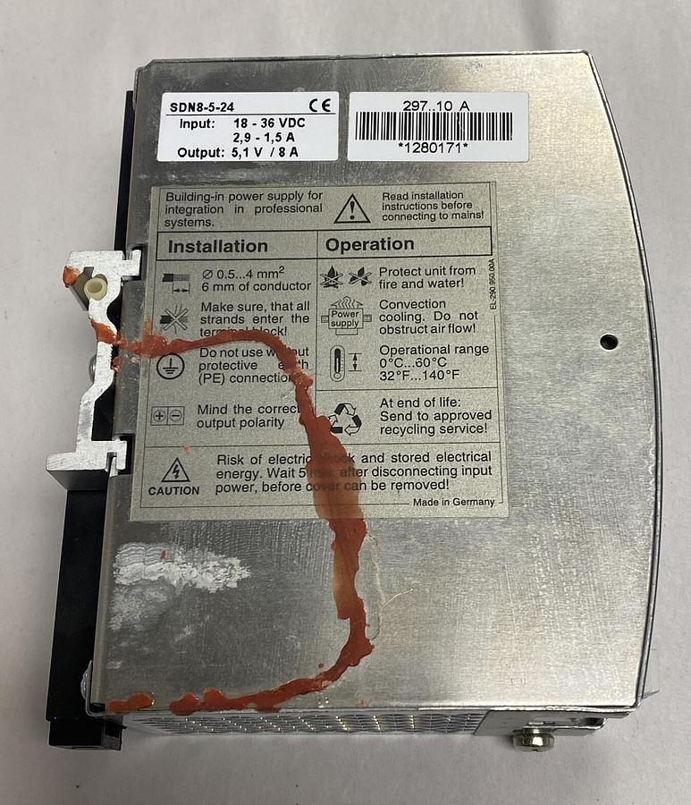 SOLA,SDN8-5-24,HEAVI-DUTY Power Supply NOS