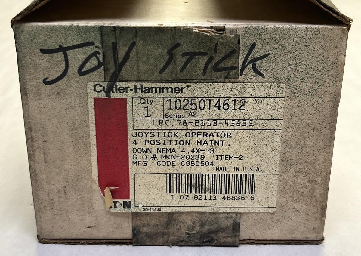 CUTLER HAMMER,10250T4612,PUSHBUTTON JOYSTICK OPERATOR SWITCH NOS