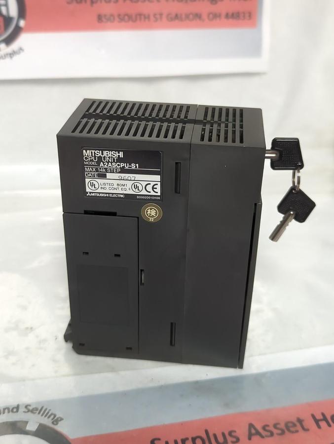 Used MITSUBISHI,A2ASCPU-S1,CPU UNIT MODULE PRE-OWNED