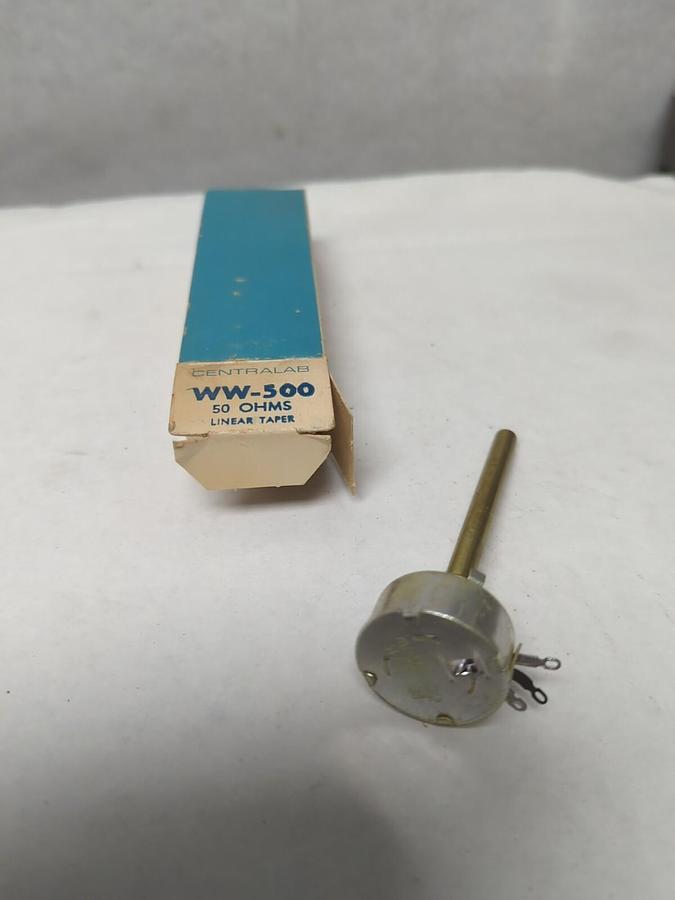 CENTRALAB,WW-500,POTENTIOMETER 50 OHMS