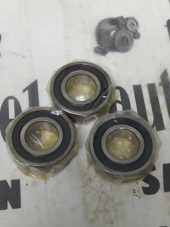 FAG,6003,DEEP GROOVE BALL BEARING LOT OF 3 NO BOXES NOS