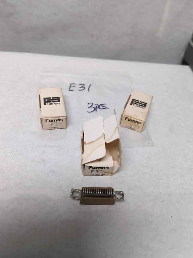 FURNAS,E31,THERMAL OVERLOAD HEATER ELEMENT LOT OF 3 NOS