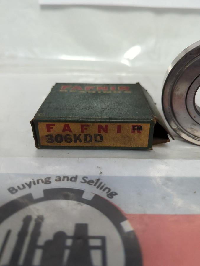 FAFNIR,306KDD,SHIELDED DEEP GROOVE BALL BEARING NOS